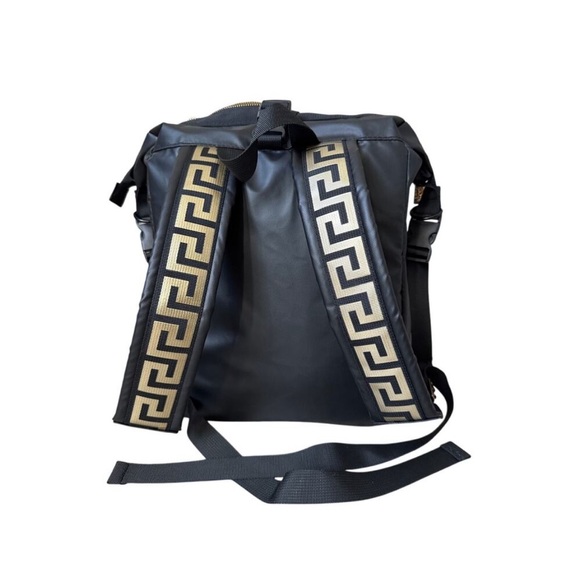 New!Versace Black Backpack with Gold Greek Key Straps 🖤🤎 - Picture 3 of 12